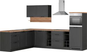 KOCHSTATION Winkelküche "KS-Lana", Stellbreite 240/300 cm, wahlweise mit E-Geräten