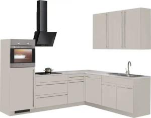 wiho Küchen Winkelküche "Chicago", ohne E-Geräte, Stellbreite 260/220 cm