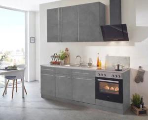 wiho Küchen Küchenzeile "Chicago", mit E-Geräten, Breite 220 cm