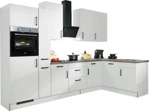 wiho Küchen Winkelküche ""Simi", mit verstellbaren Füßen, wahlweise mit E-Geräten", Soft-Close-Funktion in Schubkästen & Auszügen, Stellbreite 315/175 cm