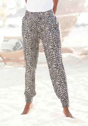Vivance Jerseyhose, mit Animalprint und Taschen, elastischer Bund, Sommerhose