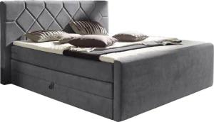 Places of Style Boxspringbett "Atlanta", inklusive Topper und Bettkasten
