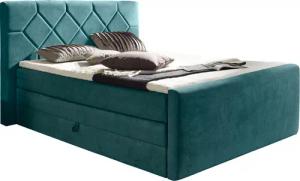 Places of Style Boxspringbett "Atlanta", inklusive Topper und Bettkasten