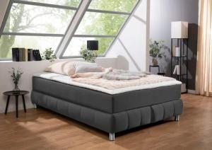 andas Boxspringbett "Salo", Ohne Kopfteil, inkl. Topper, auch in Überlänge 220 cm