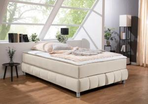 andas Boxspringbett "Salo", Ohne Kopfteil, inkl. Topper, auch in Überlänge 220 cm