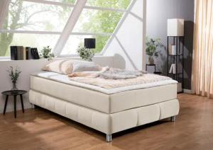andas Boxspringbett "Salo", Ohne Kopfteil, inkl. Topper, auch in Überlänge 220 cm