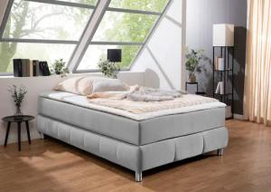 andas Boxspringbett "Salo", Ohne Kopfteil, inkl. Topper, auch in Überlänge 220 cm