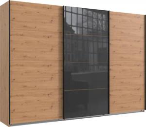 Wimex Schwebetürenschrank "Norderstedt", INKLUSIVE 2 Stoffboxen und 2 zusätzliche Einlegeböden, mit Glastür
