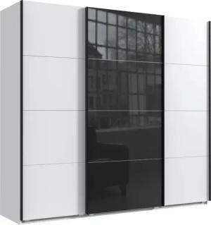Wimex Schwebetürenschrank "Norderstedt", INKLUSIVE 2 Stoffboxen und 2 zusätzliche Einlegeböden, mit Glastür