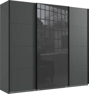 Wimex Schwebetürenschrank "Norderstedt", INKLUSIVE 2 Stoffboxen und 2 zusätzliche Einlegeböden, mit Glastür