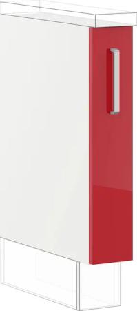 IMPULS KÜCHEN Auszugsunterschrank ""Turin", Breite/Höhe: 15/72,3 cm, mit Soft-Close", vormontiert, mit Auszug, mit Körben