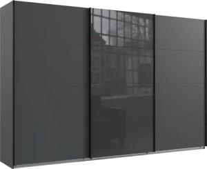 Wimex Schwebetürenschrank "Norderstedt", INKLUSIVE 2 Stoffboxen und 2 zusätzliche Einlegeböden, mit Glastür