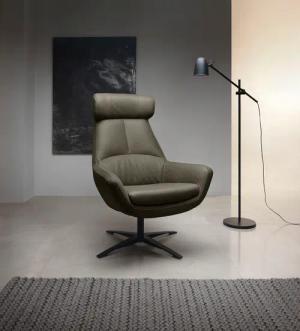 BETYPE Drehsessel "Be Organic High Back, Loungesessel, Hochlehnsessel", in elegantem Design mit Drehfunktion