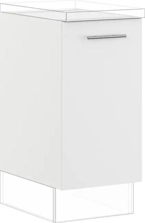 IMPULS KÜCHEN Auszugsunterschrank ""Prag und Valencia", Breite/Höhe: 40/72,3 cm, mit Soft-Close", vormontiert, mit Auszug, mit Behälter für Wertstofftrennung