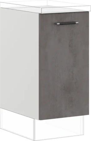 IMPULS KÜCHEN Auszugsunterschrank ""Prag und Valencia", Breite/Höhe: 40/72,3 cm, mit Soft-Close", vormontiert, mit Auszug, mit Behälter für Wertstofftrennung