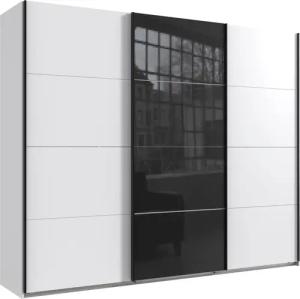Wimex Schwebetürenschrank "Norderstedt", INKLUSIVE 2 Stoffboxen und 2 zusätzliche Einlegeböden, mit Glastür
