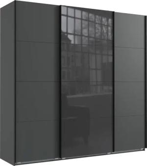 Wimex Schwebetürenschrank "Norderstedt", INKLUSIVE 2 Stoffboxen und 2 zusätzliche Einlegeböden, mit Glastür