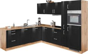 KOCHSTATION Winkelküche "KS-Tinnum", mit E-Geräten, Stellbreite 240/270 cm