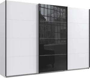Wimex Schwebetürenschrank "Norderstedt", INKLUSIVE 2 Stoffboxen und 2 zusätzliche Einlegeböden, mit Glastür
