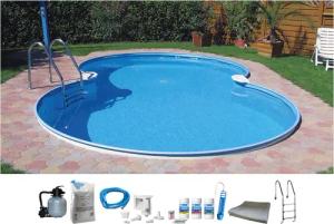 my POOL BWT Achtformpool "SYDNEY 2", (Komplett-Set, 7 tlg.), für den Volleinbau inkl. umfangreichem Zubehör in versch. Größen