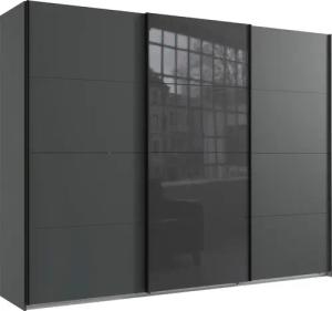 Wimex Schwebetürenschrank "Norderstedt", INKLUSIVE 2 Stoffboxen und 2 zusätzliche Einlegeböden, mit Glastür