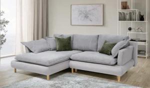 COLLECTION AB Ecksofa "Mandela L-Form", mit Bettfunktion und Bettkasten