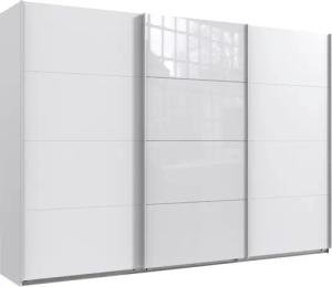 Wimex Schwebetürenschrank "Norderstedt", INKLUSIVE 2 Stoffboxen und 2 zusätzliche Einlegeböden, mit Glastür