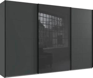 Wimex Schwebetürenschrank "Norderstedt", INKLUSIVE 2 Stoffboxen und 2 zusätzliche Einlegeböden, mit Glastür