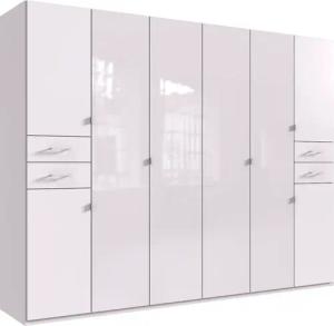 Wimex Drehtürenschrank "Danzig", mit Schubladen auf bequemer Höhe, mit Glastüren