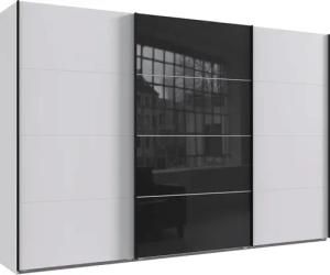 Wimex Schwebetürenschrank "Norderstedt", INKLUSIVE 2 Stoffboxen und 2 zusätzliche Einlegeböden, mit Glastür