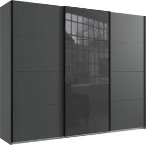 Wimex Schwebetürenschrank "Norderstedt", INKLUSIVE 2 Stoffboxen und 2 zusätzliche Einlegeböden, mit Glastür