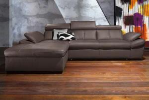 exxpo - sofa fashion Ecksofa "Salerno, klassisch modernes Funktionssofa, hoher Sitzkomfort, L-Form", inkl. Kopf- und Armteilverstellung, wahlweise mit Bettfunktion