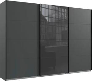 Wimex Schwebetürenschrank "Norderstedt", INKLUSIVE 2 Stoffboxen und 2 zusätzliche Einlegeböden, mit Glastür