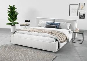 INOSIGN Polsterbett "Adrina mit Biesenoptik, Feincord und Luxus-Microfaser", bis 280kg, auch in Überlänge 220 cm, 4 Breiten bis 200cm