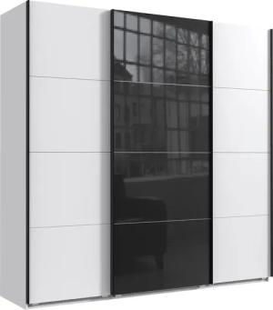 Wimex Schwebetürenschrank "Norderstedt", INKLUSIVE 2 Stoffboxen und 2 zusätzliche Einlegeböden, mit Glastür