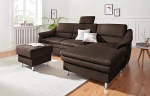sit&more Ecksofa "Cardoso L-Form", mit Federkern, wahlweise mit Bettfunktion