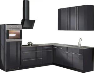 wiho Küchen Winkelküche "Chicago", ohne E-Geräte, Stellbreite 260/220 cm