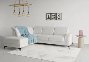 sit&more Ecksofa "Sinatra L-Form", mit Ottomane, optional mit Kopfteilverstellung und Armteilfunktion