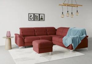 sit&more Ecksofa "Sinatra L-Form", optional mit Kopfteilverstellung und Armteilfunktion