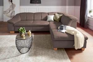 sit&more Ecksofa "Santo L-Form", mit Federkern, wahlweise mit Bettfunktion und Stauraum