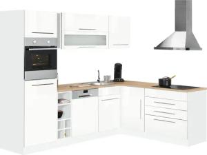 KOCHSTATION Winkelküche "KS-Eton", mit E-Geräten, Stellbreite 260 x 190 cm