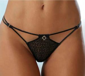 petite fleur gold Bändchenstring, mit Strass-Details an den Seiten