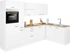 OPTIFIT Winkelküche "Elga", Premium-Küche mit Soft-Close-Funktion, Stellbreite 265 x 175 cm