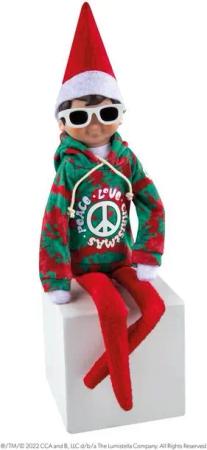 Elf on the Shelf Puppenkleidung Elf Outfit - Love & Peace Hoodie
