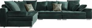 INOSIGN Ecksofa "Vale L-Form", incl. Couchtisch, Steppung im Sitzbereich, Federkern