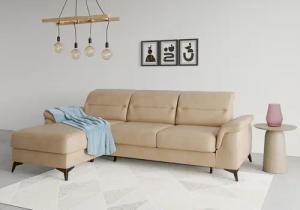 sit&more Ecksofa "Sinatra L-Form", mit Recamiere, optional mit Kopfteilverstellung und Armteilfunktion