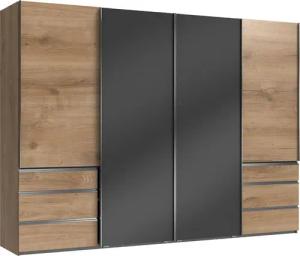 Wimex Schwebetürenschrank "Level by fresh to go", mit Glastüren und Synchronöffnung