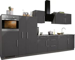 wiho Küchen Küchenzeile "Cali", mit E-Geräten, Breite 360 cm