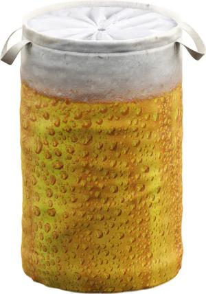 Sanilo Wäschekorb "Bier", 60 Liter, faltbar, mit Sichtschutz