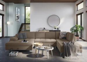 sit&more Wohnlandschaft "Latigo U-Form", mit Mega-Recamiere, wahlweise mit Bettfunktion und Bettkasten